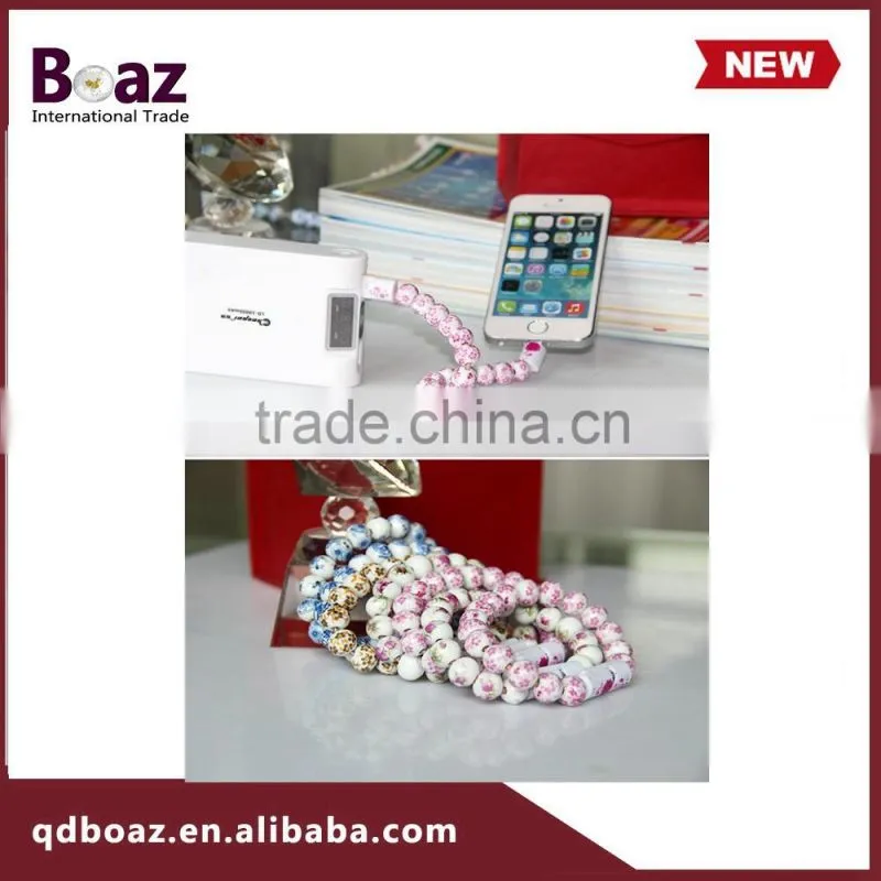 Colorful mobile charge cable usb cable wristband