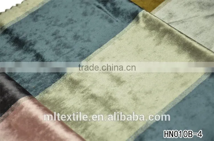 polyester yarn dyed velvet sofa fabric
