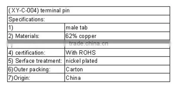 ( XY-C-004) stainless steel ring terminal with UL certification