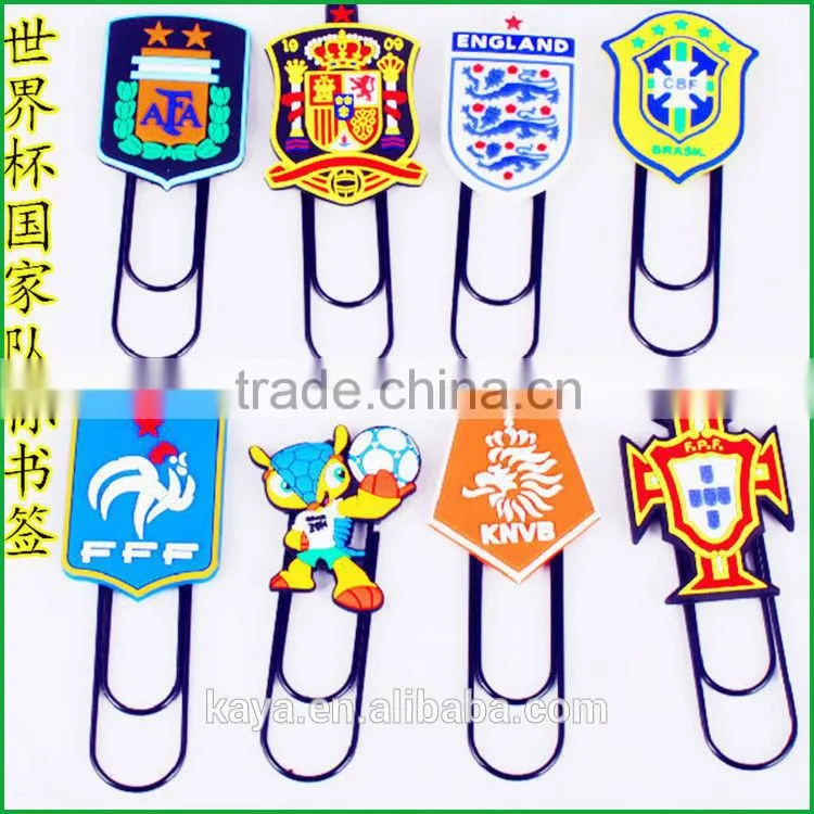 2016 Newest soft pvc 3d fancy bookmarker
