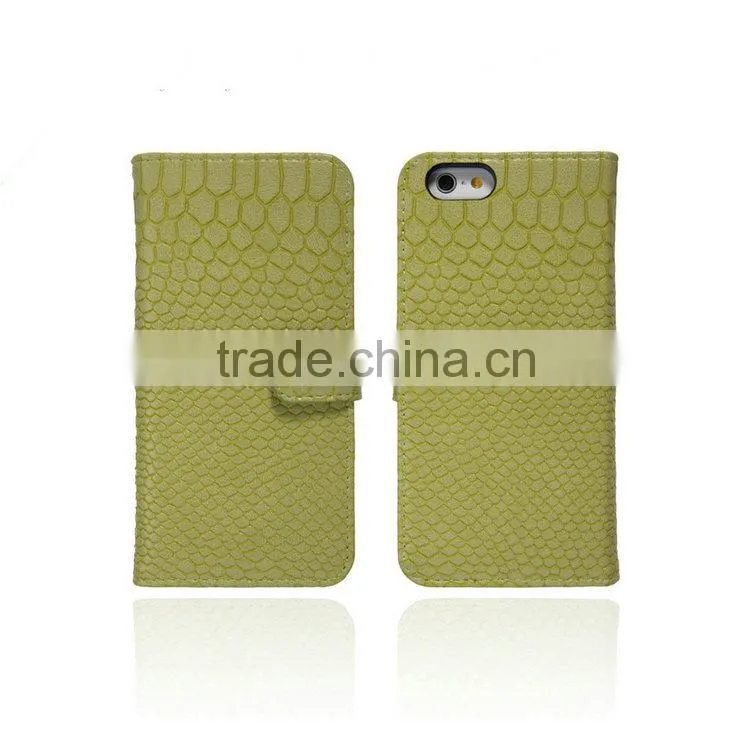 Premium Leather case with colorful cover for iPhone 6 leather case, for i Phone 6 flip cover case