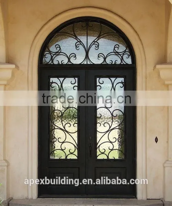wrought iron security screen door
