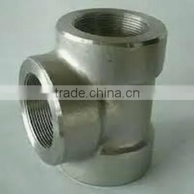 Stainless Steel Female Socket Weld Forged Tee / Coupling