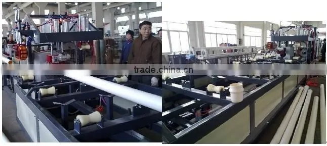 PVC pipe making machine / extrusion line , from 9 Years' Gold Supplier !