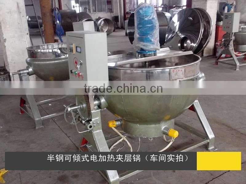 300L steam cooking kettle with agitator