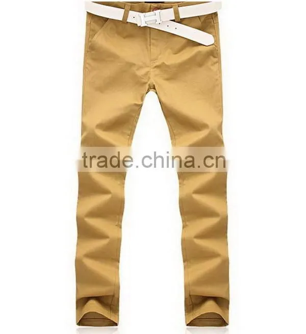Cheap stylish slim fit men casual trousers