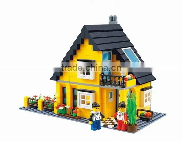 3D puzzle house villa toys Kids Toys Building Brick