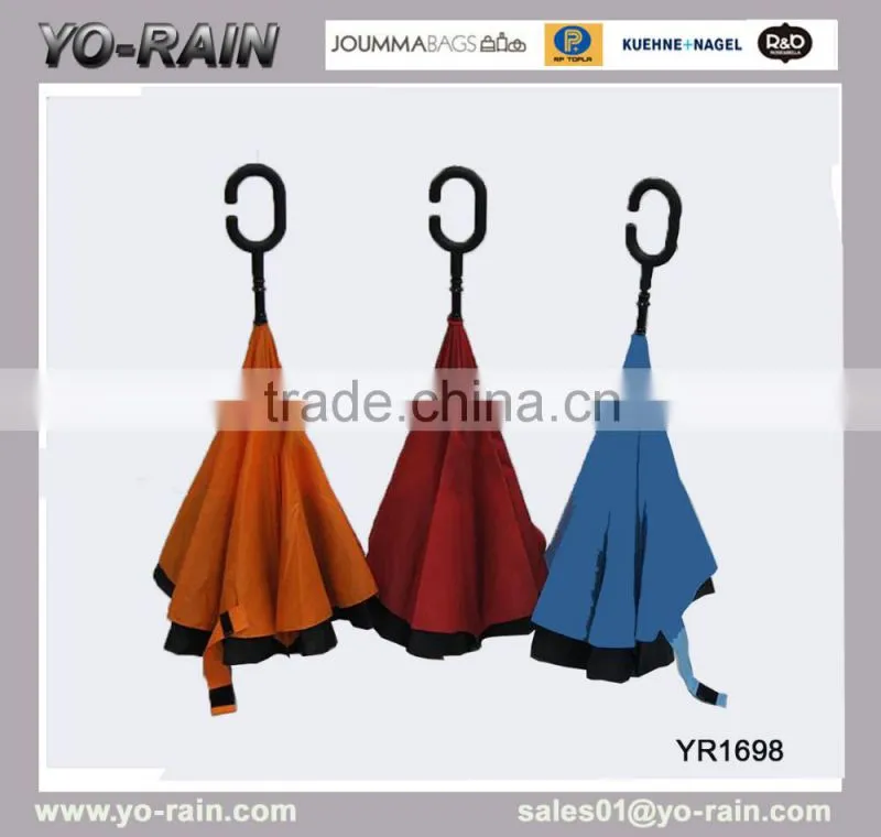 Wholesale Cheap Rubber Handle Women Umbrellas