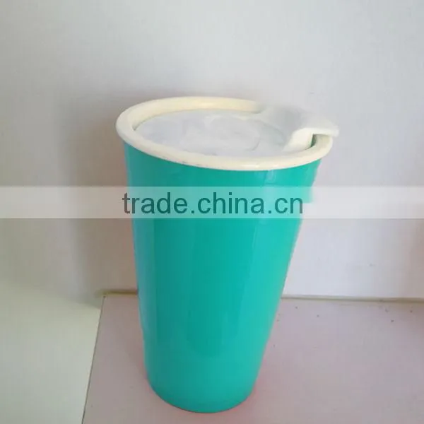 500ml/16oz BPA free double wall nostalgia party tumbler with lid