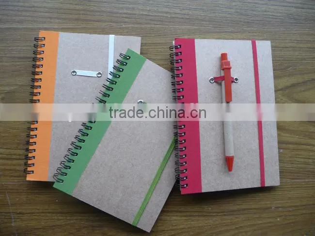 2015 Promotional cheap and good quality recycled paper notebook