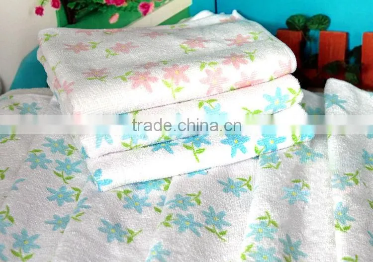 Printed microfibe washcloths kitchen towel