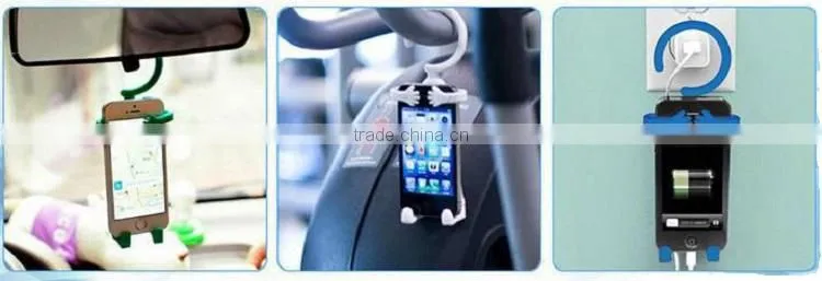 Flexible Hook Multifunction Human Shape Mobile Phone Charging Hanger