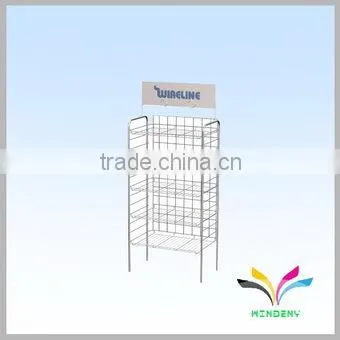 Hangzhou manufacture 4 pockets metal library outdoor newspaper stand