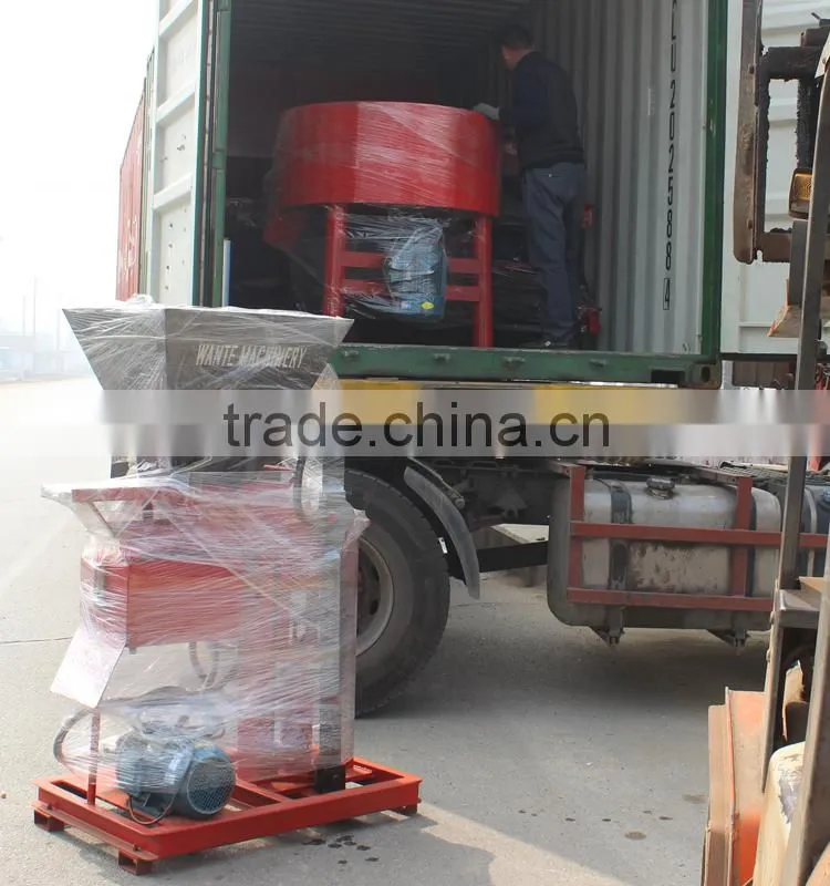 WANTE BRAND WT1-25 low investmentbut highprofit clay Interlocking brick making machine