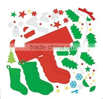 Wholesale decoration Stocking Door Hanger Christmas Craft Kit
