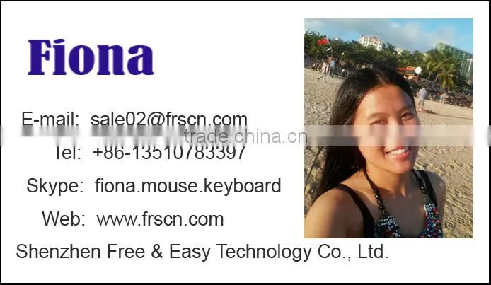 2.4G black wireless keyboard with USB receiver