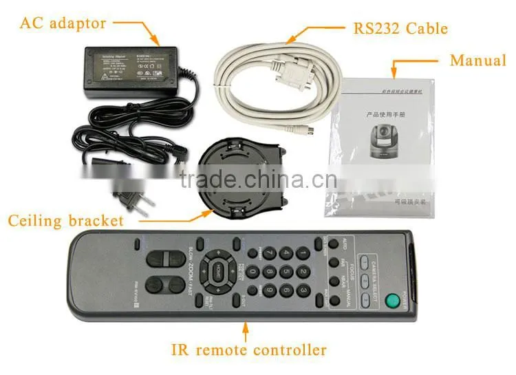 desktop and ceiling mount 550TVL KT-D848 ptz camera system