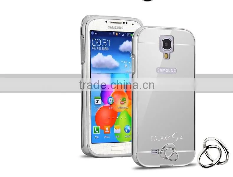Wholesale Pricce Aluminum Bumper Mirror Cell Phone Back Cover Case For Samsung Galaxy S4