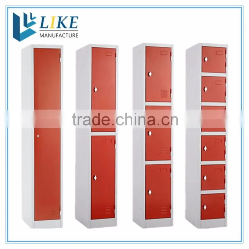 five doors steel wardrobe Clother locker Colorful locker