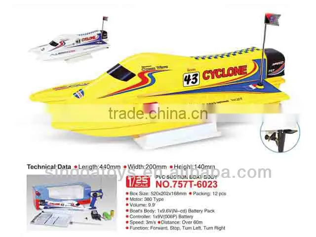 757-6059 NEW 2.4G 1:16 Electric High Speed Racing RC Boat