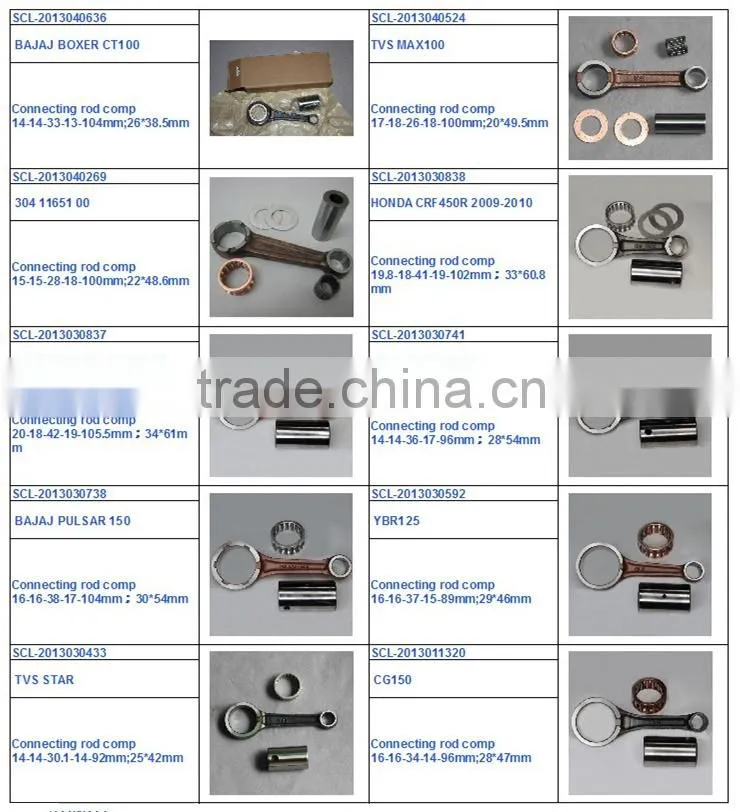 SCL-2012090351 OEM Connecting Rod Kit For Motorcycle 125cc