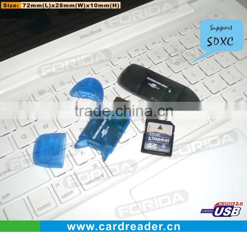 Mini sigle usb card reader usb2.0 card reader