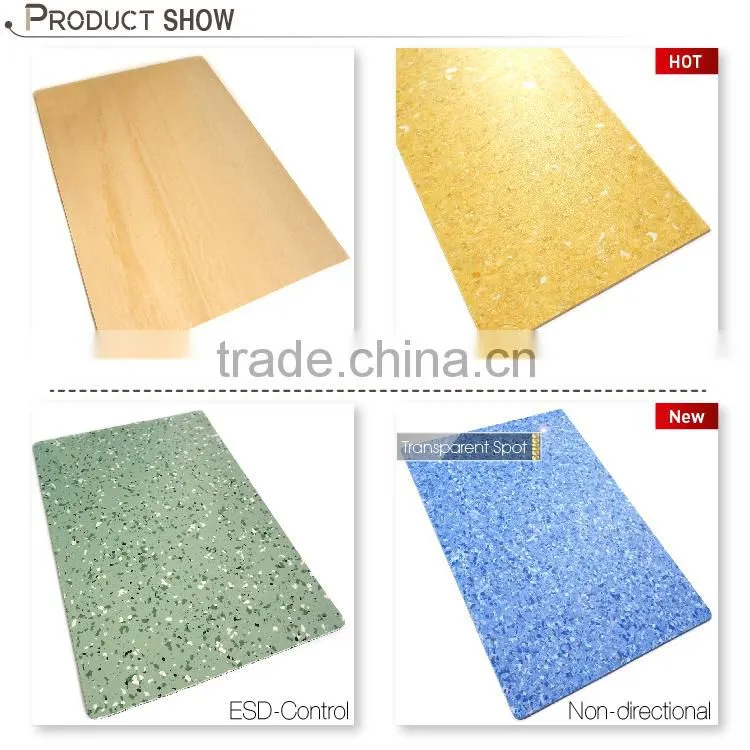 Various Homogeneous PVC Flooring for Decoration