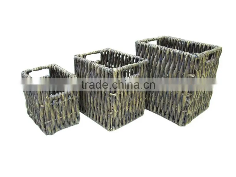 2015 New Product Oval Water Hyacinth Basket for Home Decoration and Furniture