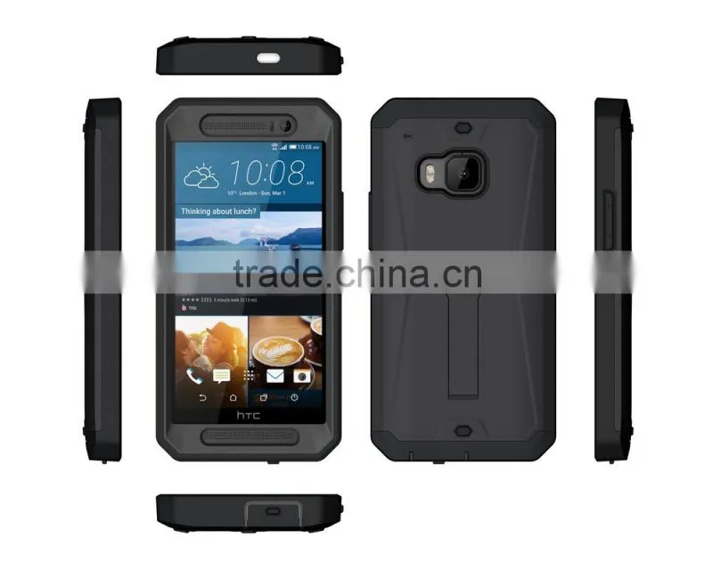 3 in 1 hybrid defender combo case for with Stand for HTC ONE M9