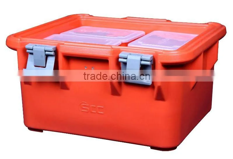 Food grade LLDPE, Top loading insulated food carrier