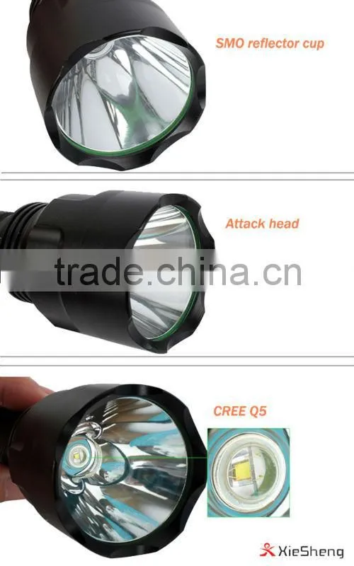 C8 5 mode 18650 battery dimmer cree high power rechargeable flashlight torch