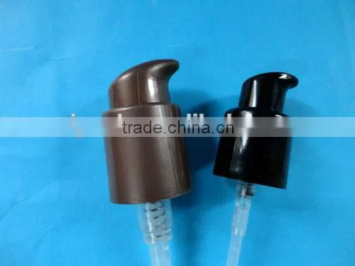 24/410 gold colour cream treatment pump, plastic-aluminium pump for cream