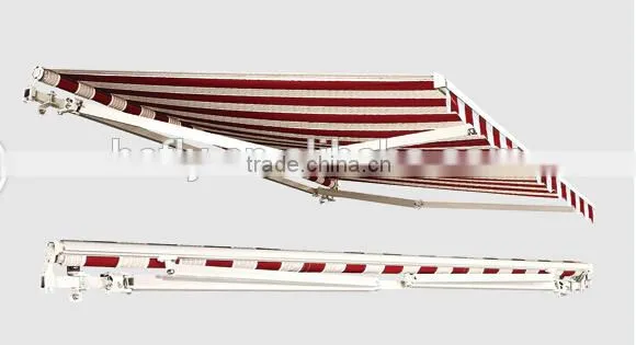 PU Coated Sail Finishing manual Operation Method sun shade canopy retractable awning
