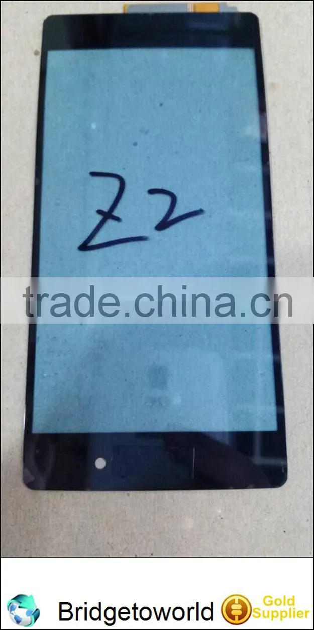Replacement complete flexible touch screen display for sony z2 lcd digitizer