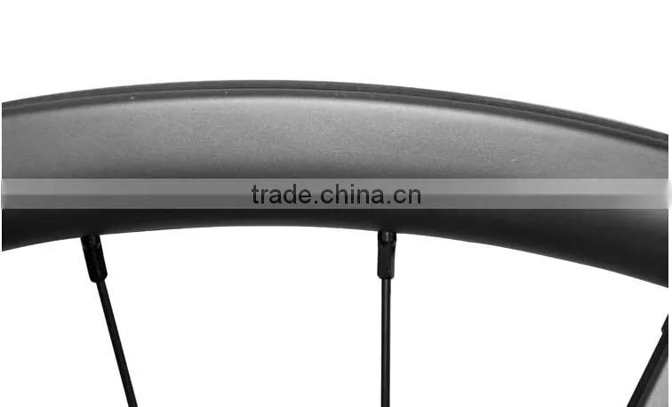 26ER Carbon wheels mtb clincher disc hubs in UD matt finish