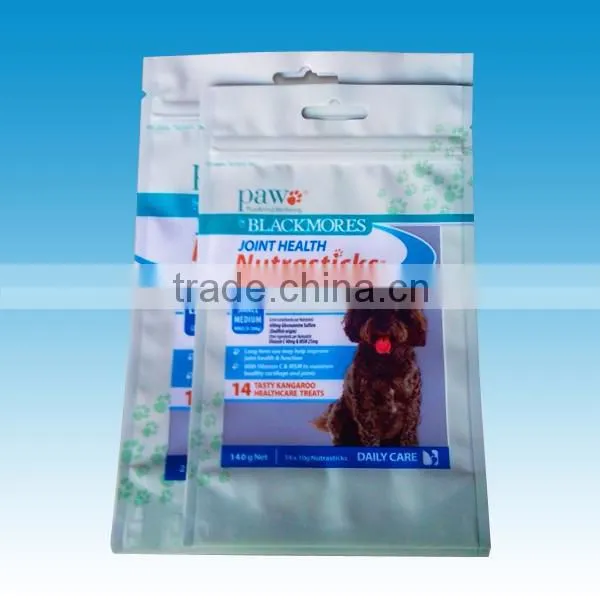 custom printed plastic small aluminum foil zip lock bag