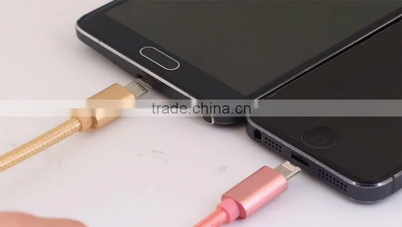 2016 new product 2 in 1 dats cable usb data cable for ios/andriod phone