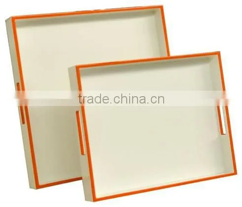 Best selling eco -friendly square lacquer wood serving tray