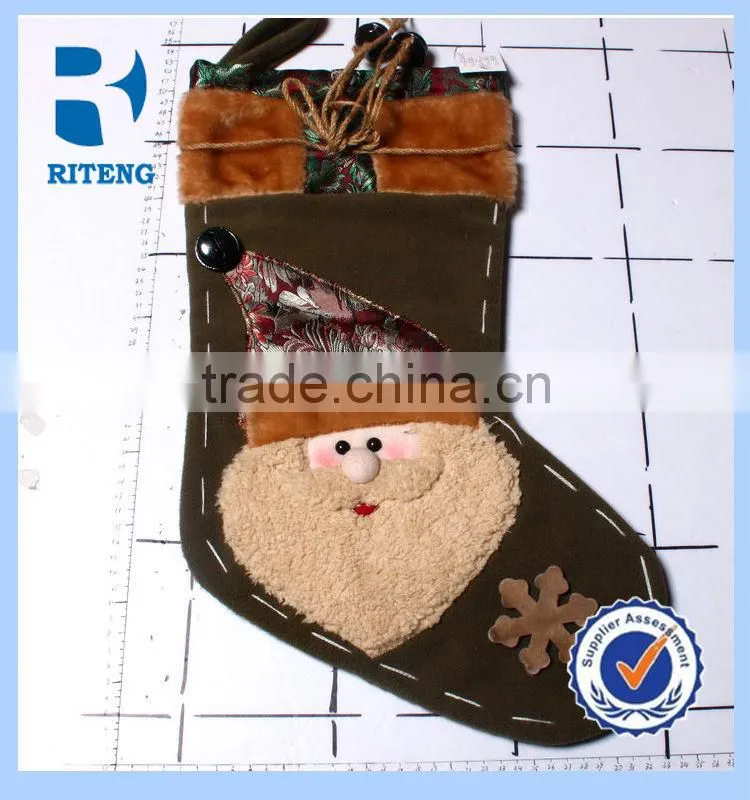 Fashionable Custom Logo Christmas Decoration Sock
