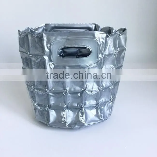 high quality sliver waterproof lady inflatable tote bag beach bag