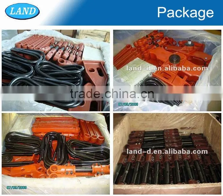 European YORK Type 12t Casting Machine Tool Semi Trailer Independent 2 Axles Suspension Parts for Heavy Vehicle