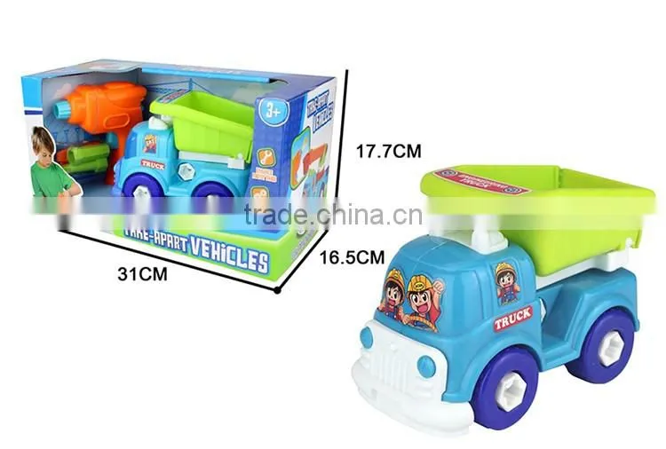 DIY construction vehicles toys kids assembly car toys