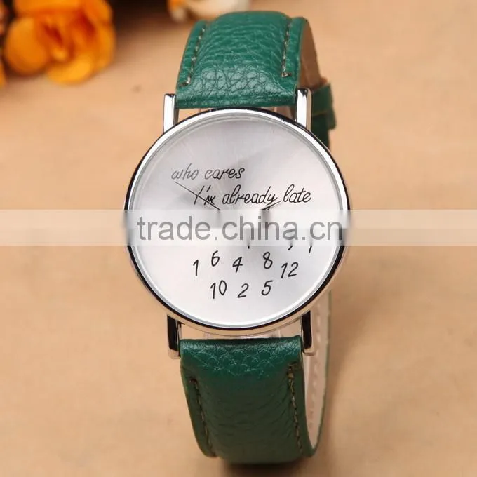 Who cares white women watch bracelet