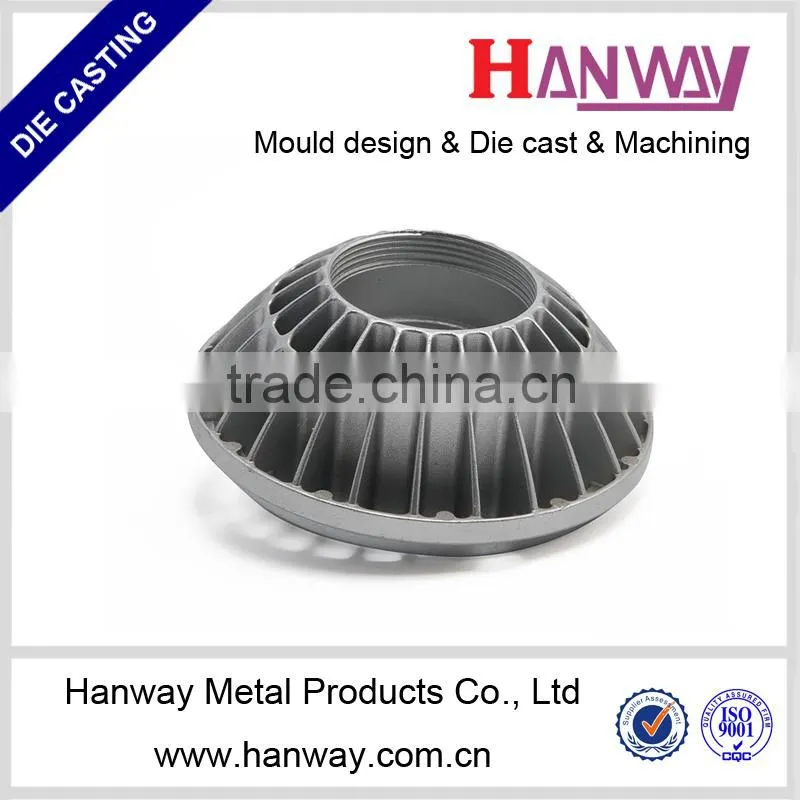 factory customized aluminum die casting led flashlight spotlight heat sink