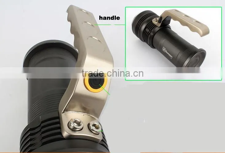 3200 rechargeble 2*18650 Batteries 3W 150lumens XPE led Working Flashlight
