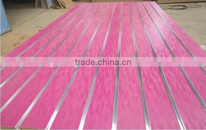18mm aluminum slatwall mdf board