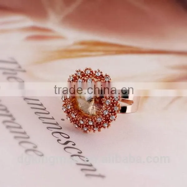 Kingman top grade updated crystal ring jewelry
