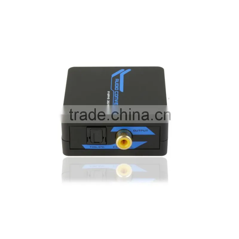 New premium 2 way digigtal audio converter (coaxial to toslink or toslink to coaxial) digital to analog audio converter
