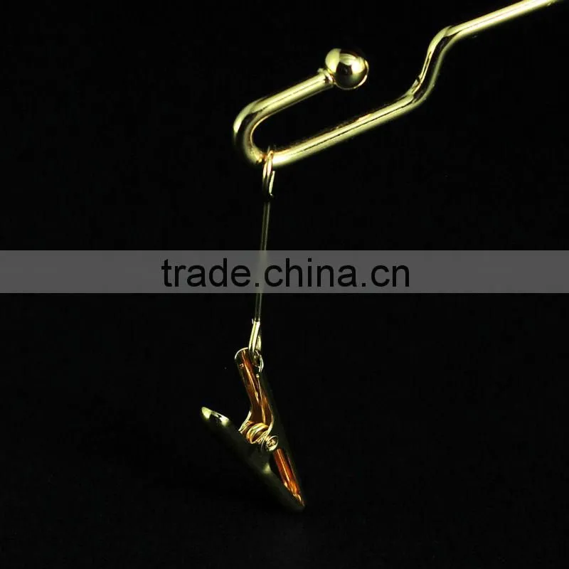 Golden Girly Lingerie Hanger with Clips for Clothing Manufacturer