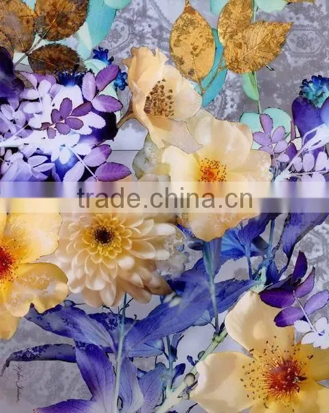 Retro flower decorative painting on canvas
